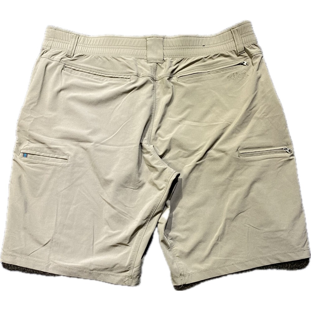Kuhl Navigatr Shorts Mens 38 Khaki Tan Stretch Hiking Travel Outdoor Cargo Gorp - Picture 2 of 12